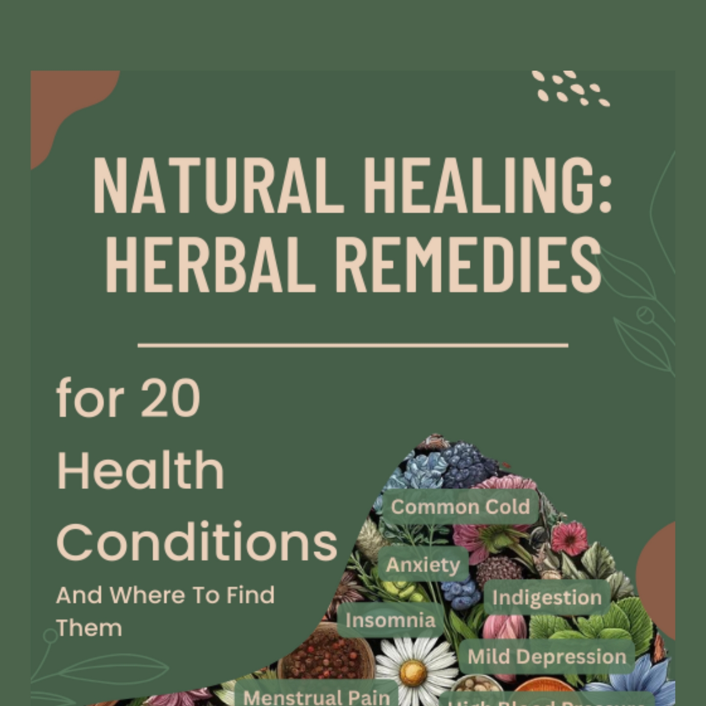 Natural Healing Herbal Remedies for 20 Health Conditions-Ebook